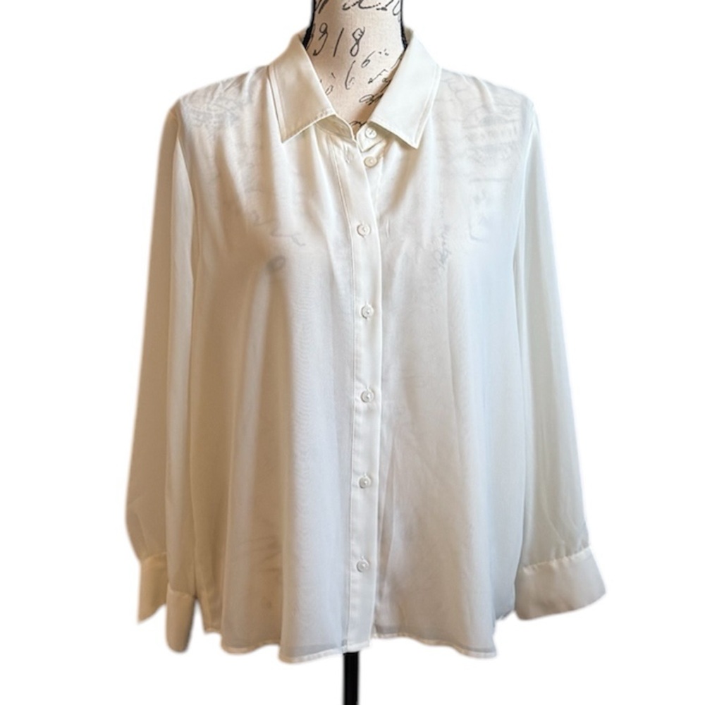 Liverpool Los Angeles Button Down Blouse Top